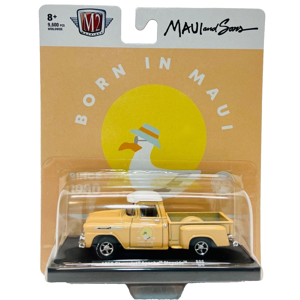 M2 Machines 1958 Chevrolet Apache Stepside R86 Born In Maui Raised In Cali 2023